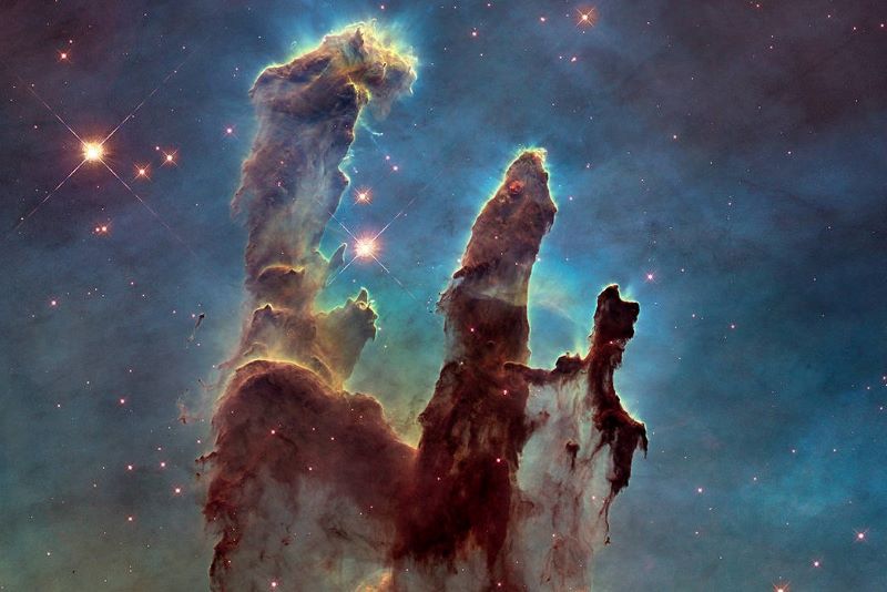 Pillar of Creation image taking by the Hubble Space Telescope